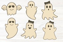 Cute Ghost Clipart Sublimation Bundle, Cute Ghost Clipart Product Image 2