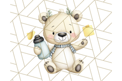 Cute Back to School Animals PNG Clipart with Books &amp; Bags Product Image 3