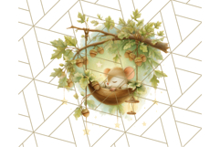 Acorn Village Clipart PNG, Fall Animal Png Product Image 3