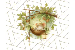 Acorn Village Clipart PNG, Fall Animal Png Product Image 3