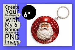 Sublimation Elegance: 3D Inflated Puff Santa Delights Product Image 1