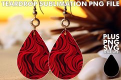 Dazzle Red Glitter Earring Design Product Image 1