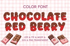 Chocolate Red Berry - Color Font Product Image 1