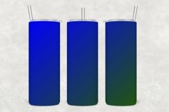 Blue Green Tints Tumbler Wrap Sublimation Product Image 1