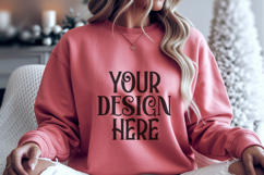 Christmas Gildan 18000 Military Green Crewneck Sweatshirt Mo Product Image 1