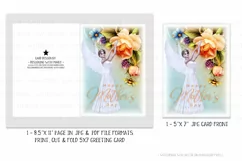 Fantasy Brunette Angel Printable Mother's Day Card & Envelop Product Image 3