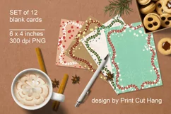 Festive Blank Greeting Cards Set of 12 PNG files Product Image 2
