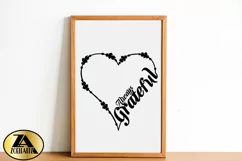 Grateful SVG PNG EPS DXF Thanksgiving SVG Floral Heart SVG Product Image 6