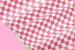 Rainbow Two-Tone Checkerboard Seamless Digital Paper Pattern Product Image 2