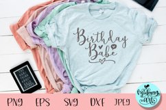 Birthday babe svg, birthday svg Product Image 1