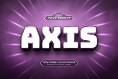 Editable text effect, Axis text Product Image 1