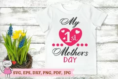 My first mother's day SVG PNG EPS DXF, for girl Product Image 3