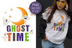 Ghost time Png Sublimation, Halloween Png Product Image 1