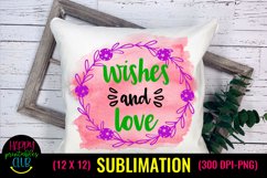 Wishes and Love Christmas Sublimation I Holiday Sublimation Product Image 1