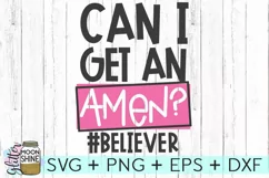 Can I Get An Amen SVG DXF PNG EPS Cutting Files Product Image 2