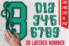 3D Number Layered 0-9 Bundle Product Image 1