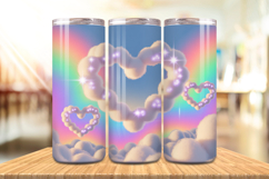 Valentine’s Day Glitter Sparkle shimmering Tumbler Wrap PNG Product Image 14