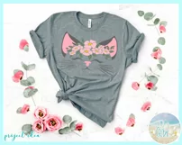 Cat Face With Flower Headband SVG | Cat SVG Product Image 2