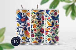 Mexican Otomi Fiesta Digital Paper, Colorful Mexican vibes Product Image 2