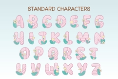 Pink Valentines Flower - Color Font Product Image 2