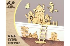 Halloween door - instant download files for laser cutting Product Image 1