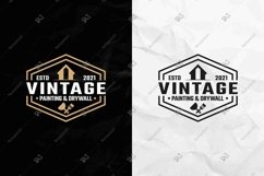 DIY Painting and Drywall Editable Vector Logo Template SVG Product Image 2