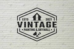 DIY Painting and Drywall Editable Vector Logo Template SVG Product Image 7