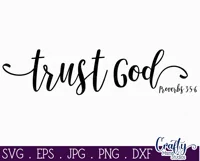 Proverbs 3 | Trust God Christian Farmhouse Home Sign Svg Product Image 2