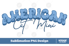 American Cat Mama Papa 4th of July USA Paw DTF PNG Bundle Product Image 3