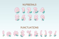 Pink Valentines Flower - Color Font Product Image 3