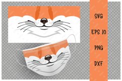 Cute Fox animal mouth for protective face mask. Product Image 2