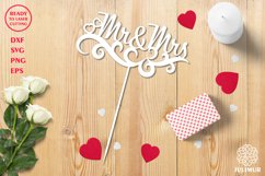 Sign &#039;Mr and Mrs&#039; cake topper Product Image 1