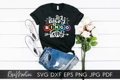 Lucky Bingo Lady SVG Bingo SVG Bingo lover Product Image 2