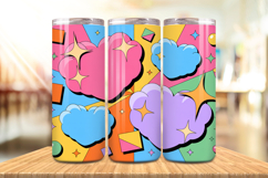 Valentine’s Day Glitter Sparkle shimmering Tumbler Wrap PNG Product Image 15