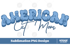 American Cat Mama Papa 4th of July USA Paw DTF PNG Bundle Product Image 4