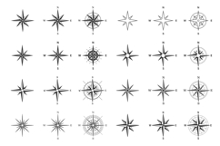 Compass Rose Vector Set Product Image 1