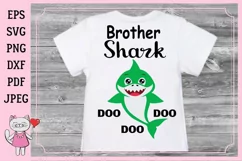 Brother shark Svg files Family shirt Product Image 3