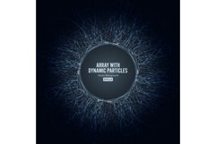 Array Vector With Dynamic Particles. Big Data Complex. Product Image 1