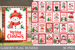 Christmas Garden Flag Bundle. Christmas Animals Garden Flag Product Image 1