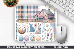 Home Mouse Pad Sublimation, Easter Mouse Pad PNG Design Product Image 1