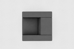 Isometric Arm Chair 3D isolated render Product Image 1