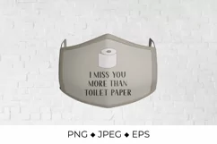 I love you more than toilet paper lettering Product Image 2