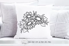 Daisy Floral Arrangement SVG | Farmhouse Flowers | DXF More Product Image 2