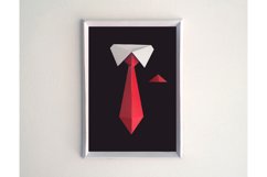 DIY Gentleman Frame - 3d papercraft Product Image 1