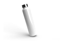 Rounded Long Bottle 3D Mockup Template Photoshop Product Image 2