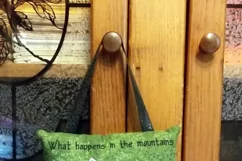 In the Mountains Mug Rug or Doorknob Hanger Pattern - Machine Embroidery & Applique Product Image 4