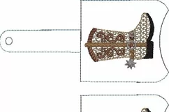 ITH Cowboy Boot Hand Sanitizer Holder - Key Fob or Bag Tag Product Image 3