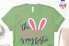 The bunny is my bestie - Easter SVG EPS DXF PNG Cutting File Product Image 2