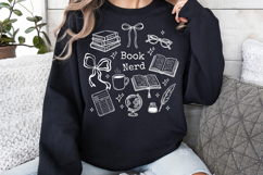 Book Nerd PNG Reader Book Lover Shirt Design Reading Product Image 9