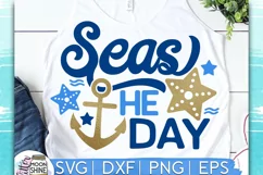 Seas The Day SVG DXF PNG EPS Cutting Files Product Image 1